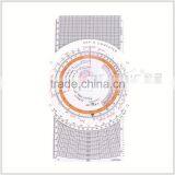 Kearing Brand,#KCRP- 5 White Slide Graphic Student Plotter/flight Computer Equipement for Pilot thumbnail-1