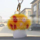 CX-R-01 Cute Design Genuine Mink Fur Keyring thumbnail-5