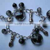 Hand Charm With Glass Beads Bracelet thumbnail-1