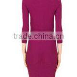 Fuchsia Strech Casual Trendy Ladies Twinset Dresses thumbnail-3