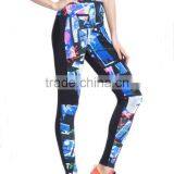 2017 Sublimation Printed Custom Women Cheap Fitness Skin Tight Yoga Pants Wholesale thumbnail-1