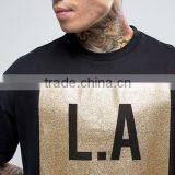 China Factory OEM Service Short Sleeve Cotton Front Gold Printing t Shirts thumbnail-3
