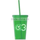 USA Made 20 oz Single Wall Tumbler With Straw And Lid - Comes With Your Logo thumbnail-5
