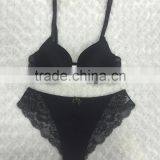 Sexy Bra and Panty OEM Accoding to Design Lace Decoration Fancy Bra Set Elegant Women Set thumbnail-2