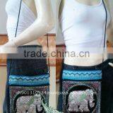 Thai Elephant Cotton HMONG Hill Tribe Shoulder Bag Cross Body Bag EB-L thumbnail-1