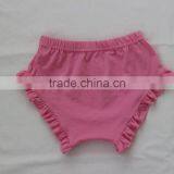 2017 Summer Newborn Baby Girls Solid Color Panties Little Princess Baby Ruffle Style Short Pants thumbnail-2