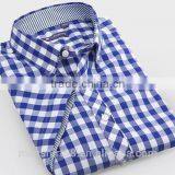 Short Sleeve Button Down Big Plaid Summer Shirt thumbnail-2
