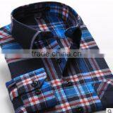 2016 Hot New Product for Fashionable uk Style Microfiber Flannel Plaid Long Sleeve Latest Shirt Designs for Men thumbnail-1