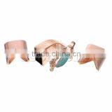 Top Quality Hook Clasps Bracelet End Bar With Slider For Leather Bracelet Owl Halloween Rose Gold 19mm x 12mm 13mm x 13mm2 Sets thumbnail-1