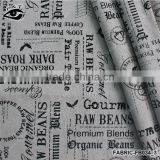 Vintage Canvas Textile Cotton Letter Printed Canvas Fabric Linen&Cotton Fabric Household DIY Patchwork Textile Cloth thumbnail-1