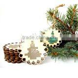 Unfinished Wooden Supply Cross Stitch Blank Christmas Decor Craft thumbnail-3