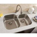 Stainless Steel Double Bowls Undermount 6040 Drawn Sink thumbnail-1