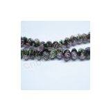Rondelle Lampwork Glass Beads With Chinese Cut Surface thumbnail-3