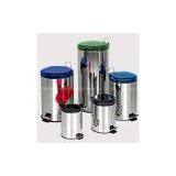 Stainless Steel Trash Can With Plastic Lid