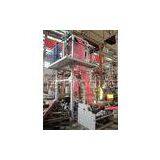 Semi Automatic PE Film Blowing Machine Double Color , Plastic Extrusion Equipment