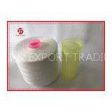 1.67kg / Cone Raw White 100% Polyester Ring Spun Yarn Paper Cone For Sewing