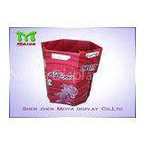 Hexagon Cardboard Floor Dump Bin Display Stand for Foods Promotion