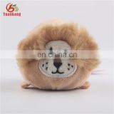 Mini 8cm stuffed plush lion toy keychain