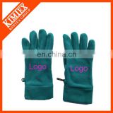 Polyester winter fleece customized gloves with your logo