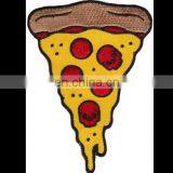 Sew-On Uniform Embroidery Patch for Clothes,,iron on Full Embroidered Emblems Badge 3.5" x 2.5" Pizza Pepperoni Skulls in Stock