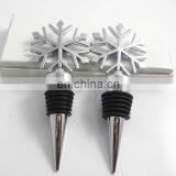 Christmas Gift Zinc Alloy Wine Bottle Stopper Snow Shape Wine Bottle Stopper for Wedding Supplies thumbnail-1