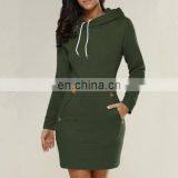 LAITE D2135 Autumn Plus Size Hoodies Dress for Women Custom Oversized Women's Hoodies Casual Dress thumbnail-5