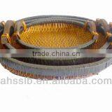 2013 New Style Wholesale Elegat Various Shaped Reed Storage Plate With Ear Handles thumbnail-3