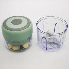 2 Cups (250ml&100ml) Electric Wireless Mini Garlic Chopper Garlic Masher Food Cutter Meat Grinder Onion Dicer Mincer Pepper Baby Food Blender thumbnail-2