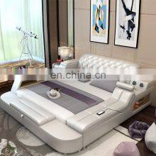 Multifunctional Smart Bed Bedroomsets Leather Modern Bed Tatami Luxury Massage Double Single Bed thumbnail-4