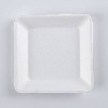 Disposable Biodegradable 6 INCH Square Plate Take Away Sugarcane thumbnail-3
