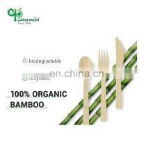 Yada China Wood Biodegradable Bamboo Cutlery Set Disposable Bamboo Knife Fork Spoon Cutlery Set Travel Knife Set thumbnail-4