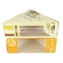 Disposable Sandwich Fast Takeaway Packaging White Kraft Paper Food Box With Clear Window For Salad thumbnail-2