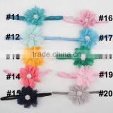 2015 New Born Baby Chiffon Elastic Hairband Headband Flower Accessories for Babies MY-AD00017 thumbnail-4