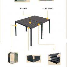 Yashengou Customized Rainproof Garden Buildings Vented Louvered Gazebo Electric Operated Pergola for Sun Coverage thumbnail-5