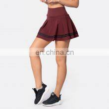 Women Custom Quick Dry Tennis Skirt With Side Pockets Causal High Waist Pleated Golf Wear 80nylon 20spandex thumbnail-5
