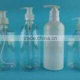 transparent shower pump bottle