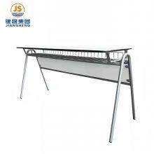 JS Hot Sell 2 Person School Double Table University Classroom Furniture School Student Desks thumbnail-4