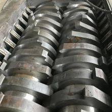 High Efficiency Double Shaft Small Mini Compost Scrap Metal Iron Aluminium Shredder Machine for Sale thumbnail-5