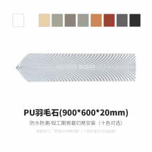 Simulation Polyurethane Stone Wall Panels Veneers PU Faux Wave Stone Panels thumbnail-5