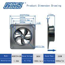 External Rotor Fan 400FZY2/3/4/6/7/8-DA Powerful Cooling Axial Flow , High Power 220V thumbnail-3