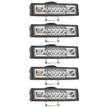 6inch 48W Strobe Flash LED Work Light Bar Combo Beam White Yellow Dual Color Car Led Work Lamp thumbnail-1