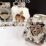 For Iphone 5'' Case, pc Furry Case With Fox for Iphone 4 4s 5 5G, 3D Animal Cute Case for Mobile thumbnail-1