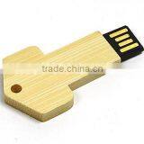 Bulk Promotional Eco Key Shaped Usb Drive Wooden Key Chain thumbnail-3