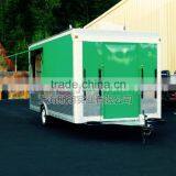 Green Uniaxial Food Truck NEW 4.8 M ENCLOSED CONCESSION FOOD VENDING BBQ TRAILER MOBILE KITCHEN thumbnail-4