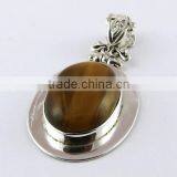 Honey Without Flowers !! Tiger's Eye 925 Sterling Silver Pendant, Handmade Silvber Jewelry, Silvber Jewelry thumbnail-1