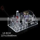 2016 Longshixiang Newest Fahional PS Wholesale Makeup Organizer Transparent Two Drawers Jewel Case thumbnail-2