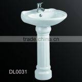 DLO031 Ceramic Wash Basin With Pedestal