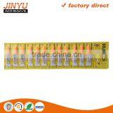 Jinyu hot sale factory price oem odm welcome 3 seconds quick dry 3g 12pcs straight card super glue