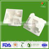 Eco-friendly Biodegradable Custom Electronic Packaging Recycled Molding Paper Pulp Tray With Bagasse Pulp