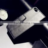 high quality wallet leather mobile phone case, for iphone 5 5s case with card slot and stand case